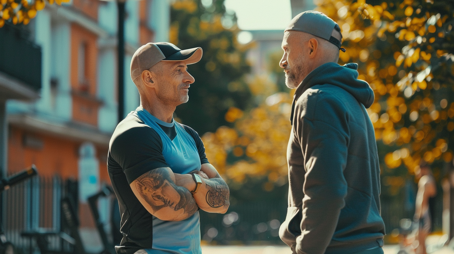 Група людей різного віку займається фітнесом у сучасному залі